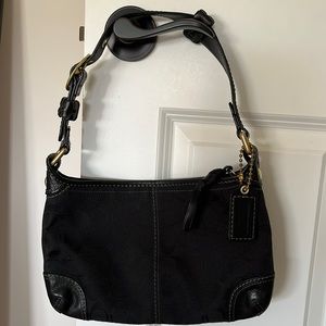 Coach- gently used small black purse